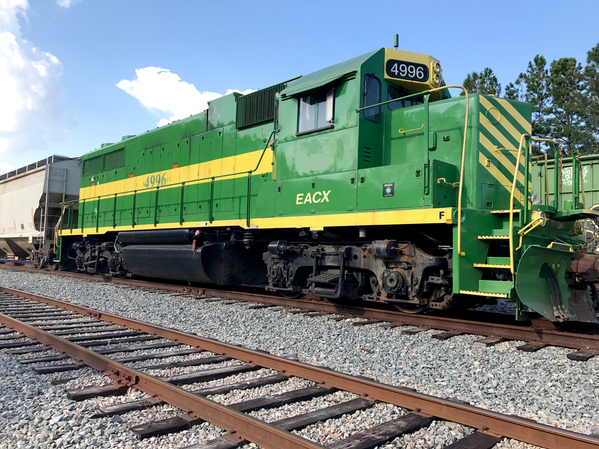 GP38 Locomotive angle view