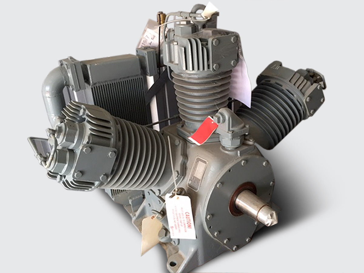Locomotive air compressor